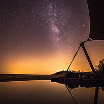 Sternenhimmel bei Nacht - Al Maha Desert Resort & Spa