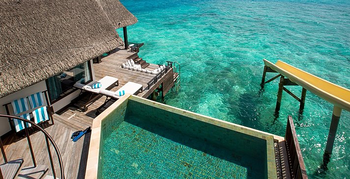 Ocean Pool Suite with Slide Pooldeck - Ozen Reserve Bolifushi