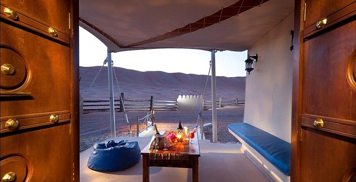 Deluxe Villa Patio - Desert Nights Camp
